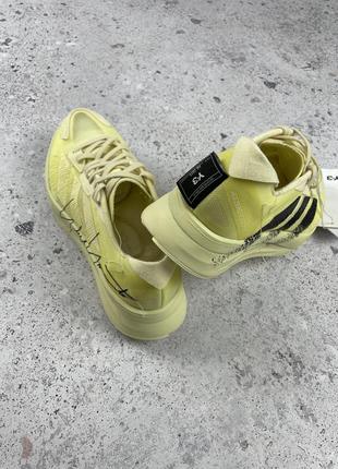 Adidas y-3 yohji yamamoto boston 11 flush yellow мужские кроссовки оригинал3 фото