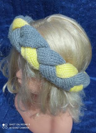 Повязка на голову косичка