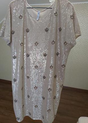 Плаття літнє у паєтки,ошатнішою, розмір м - л, "mango"