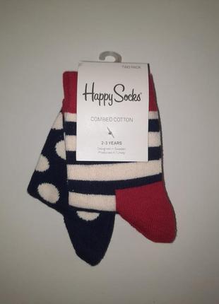 Набор носочков 2-3 года happy socks