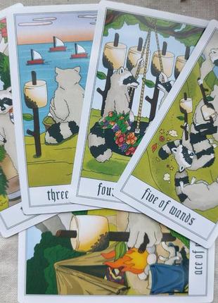 Гадальные карты trash panda tarot гадальные карты с енотом яркое таро размер стандартный