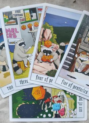 Гадальные карты trash panda tarot гадальные карты с енотом яркое таро размер стандартный