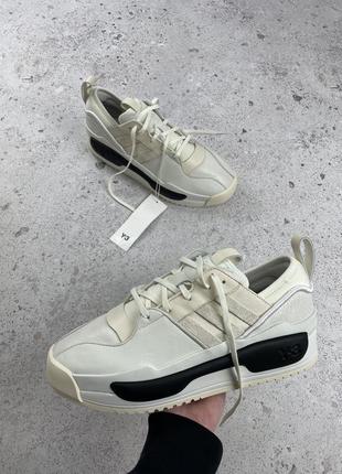 Adidas y-3 yohji yamamoto rivalry beige/black мужские кроссовки оригинал