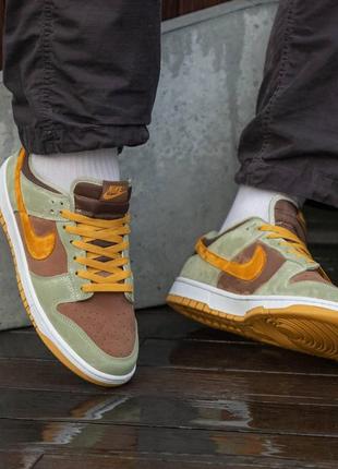 Женские кроссовки nike sb dunk brown haki 37-38-39-40-417 фото