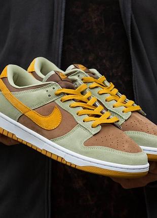 Женские кроссовки nike real sb dunk with haki 37-38-39-40-41