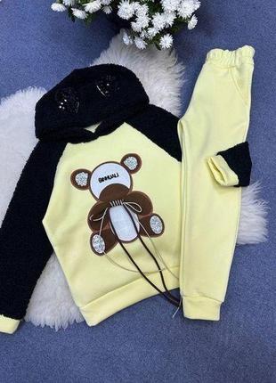 Костюм для дівчинки, фліс 104,110,116,122,128 см