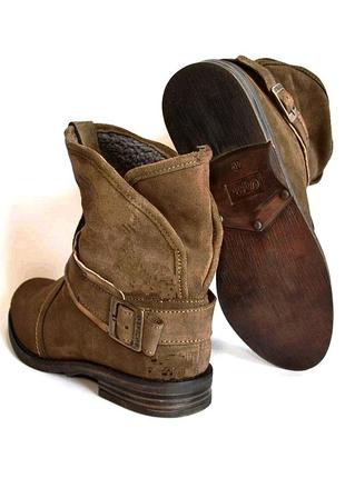 Buffalo германия оригинал натуральная кожа мех! зимние теплые комфортные ботинки сапоги 1000 пар тут2 фото
