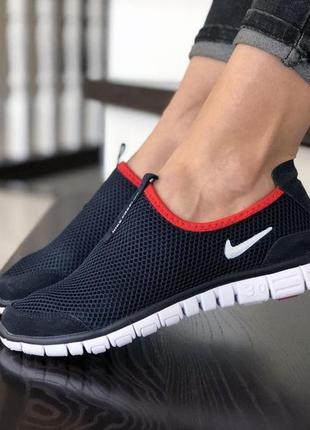 Р.39 кроссовки nike free run 3.0 (сине/бело/красные)