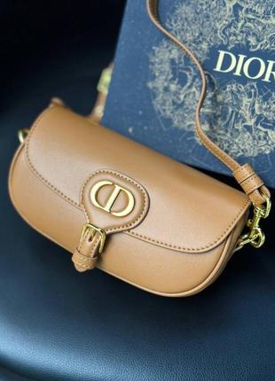 Коричневая сумка диор бобби dior bobby2 фото