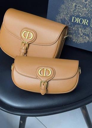 Коричневая сумка диор бобби dior bobby3 фото