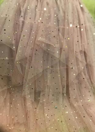 Юбка блестящая