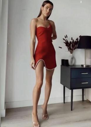 Zara сукня букле з ланцюжком, s10 фото