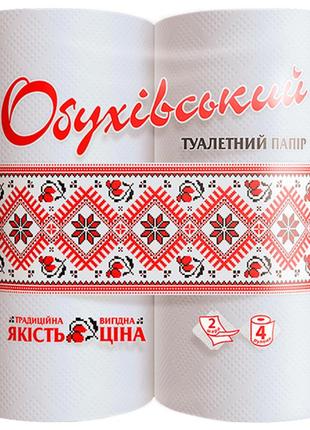 Туалетний папір обухів 65 одношаровий, обухів 48 шт рулонів (ящик)2 фото