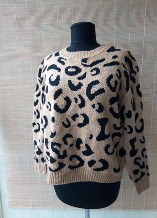 Трендовый леопардовый свитер от shein1 фото