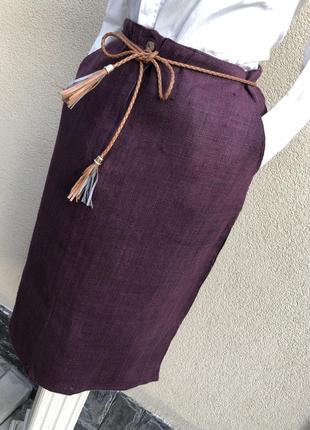 Эксклюзив,100%конопля,тайланд,полотняная юбка прямой крой,этно бохо стиль2 фото