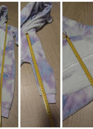 Флисовый плюшевый кигуруми пижама единорог10 фото