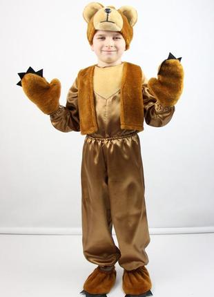 Карнавальний костюм ведмедик no4 (рижий) ведмідь бурий ведмідь 98 см