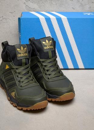 Мужские зимние ботинки adidas terrex green9 фото