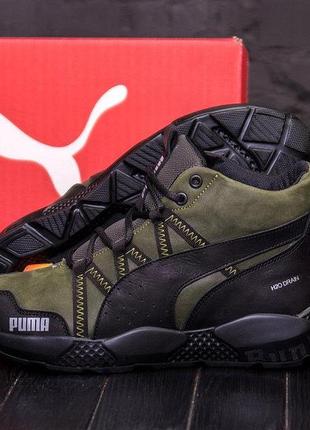 Мужские зимние ботинки pm runner olive