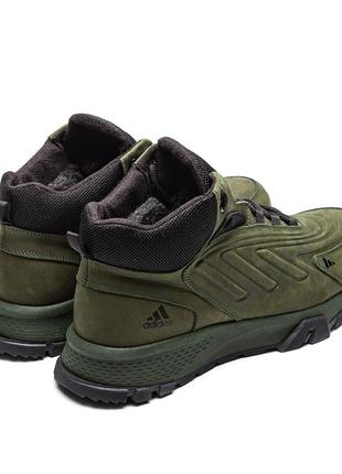 Мужские зимние ботинки adidas originals ozelia green4 фото