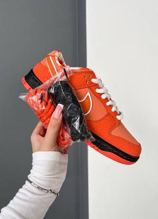 Кроссовки nike sb dunk low concepts x orange lobster7 фото