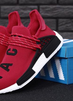 Мужские кроссовки adidas x pharrell williams human race nmd red