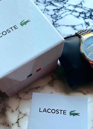 Lacoste 36 мм часы женские женские жэнкие времена лакост Серебристые серебристые5 фото