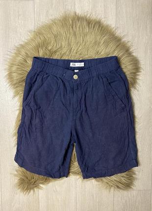 Чоловічі шорти zara з льону