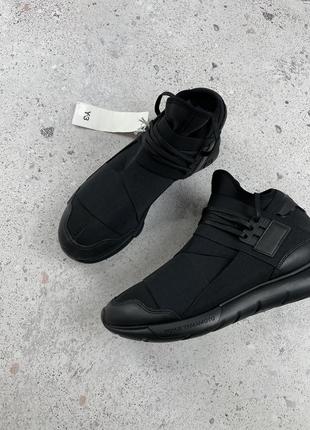 Adidas y-3 yohji yamamoto qasa triple black кроссовки оригинал3 фото