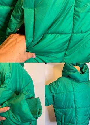 Яркая куртка-пуфер, большой размер одежды7 фото