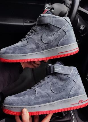 Зимові чоловічі кросівки nike air force 1