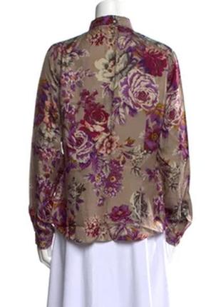 Блуза etro silk floral print2 фото