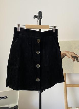 Вельветовая юбка в рубчик от f&amp;f1 фото