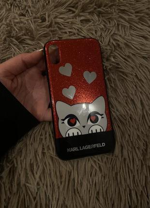 Чохол iphone 10 karl lagerfeld1 фото