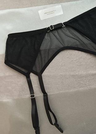 Шикарный черный базовый пояс для чулок