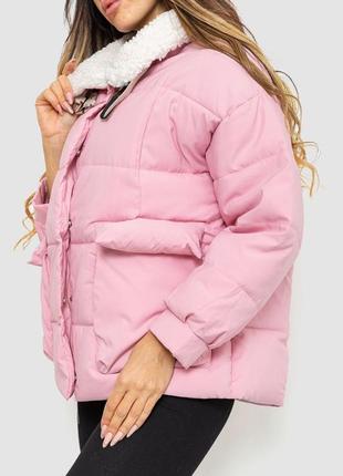 Куртка женская демисезонная, цвет розовый3 фото