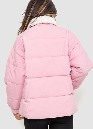 Куртка женская демисезонная, цвет розовый6 фото