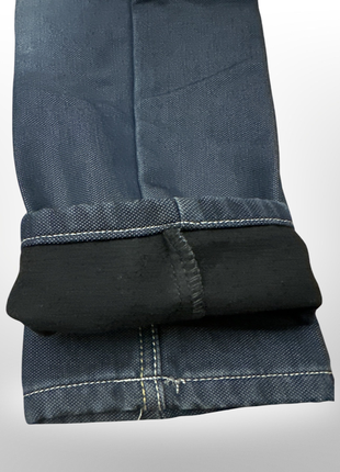 Утепленные на флисе джинсы для мальчиков 3-15 лет4 фото