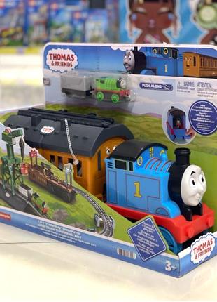 Thomas and friends паровозик томас и друзья. железная дорога трансформер 2-в-1 fisher-price thomas & friends 2