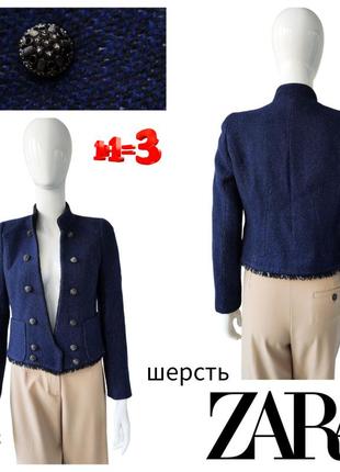 ♥️1+1=3♥️ zara женский шерстяной пиджак1 фото