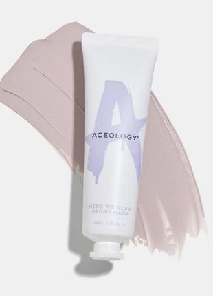 Маска для очищення пор та сяйва шкіри aceology here we glow berry mask 65ml