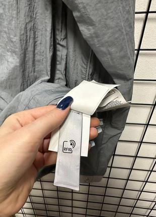 Трендовий овершот stone island сірий / брендові сорочки рубашки стон айленд7 фото