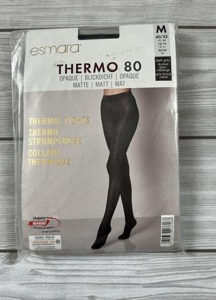 Женские колготки черные 80д термо thermo 80 м(40/42)2 фото