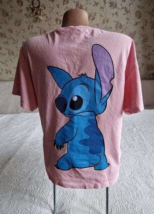 Подростковая футболка  для девочк zara принт stitch4 фото