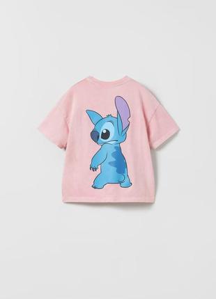 Подростковая футболка  для девочк zara принт stitch10 фото