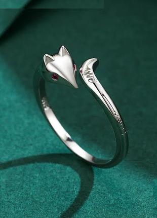 Серебряное кольцо "лисичка"