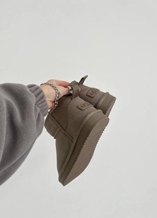 Угги женские ugg ultra mini dark beige3 фото