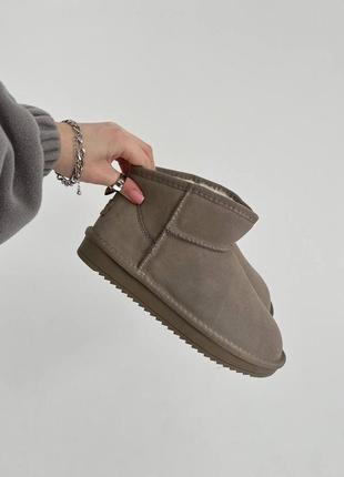 Угги женские ugg ultra mini dark beige8 фото