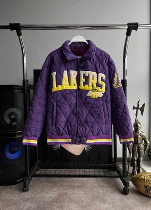 Мужская куртка / качественная куртка lakers в фиолетовом цвете на каждый день
