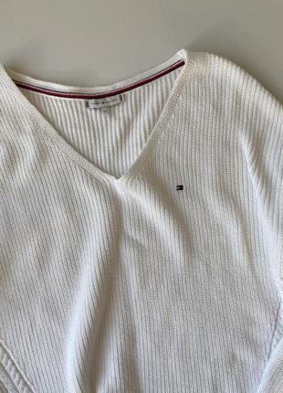 Фирменный хлопковый пуловер tommy hilfiger /джемпер / свитер6 фото